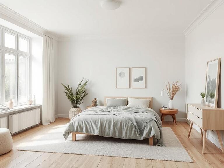 Scandinavian Bedroom Design for a Simple Look