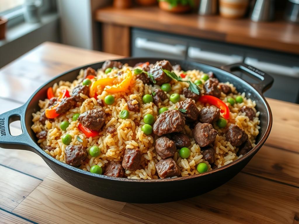 beef rice combo