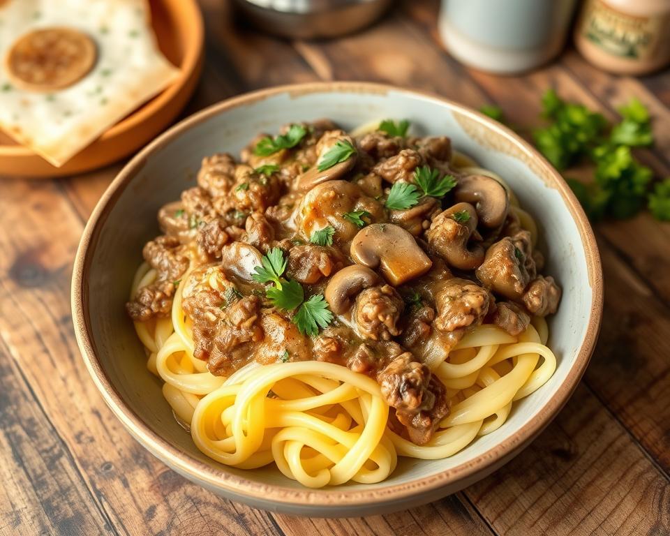 Ground Beef Stroganoff: A Quick and Creamy Dinner