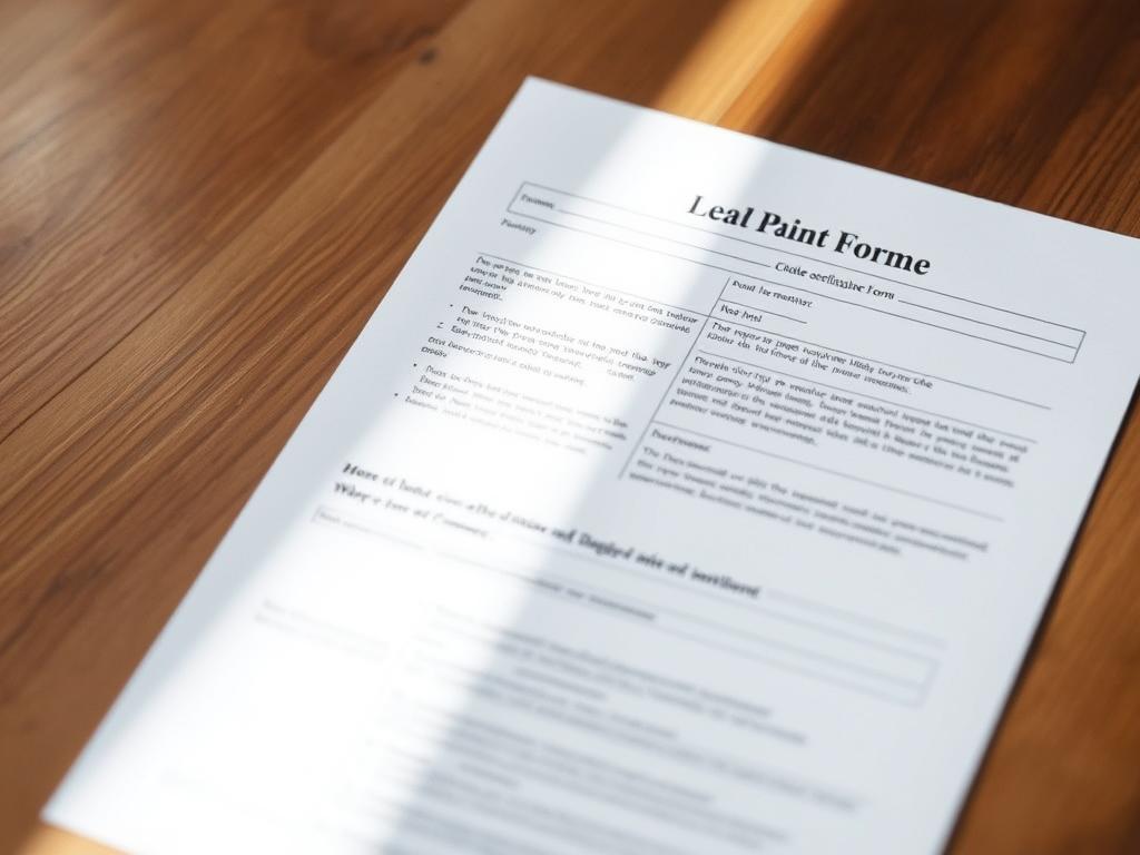 Lead paint disclosure form Lead paint disclosure form