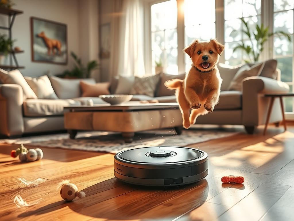 Robot vacuum for pet hair